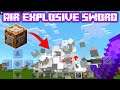 How to make an Air Explosive Sword in Minecraft using Command Block
