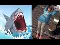 Hungry Shark JAWS vs Flip Runner Parkour