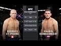 "Prime" Georges St. Pierre Vs. "Prime" Khabib Nurmagomedov  : UFC 4 Prime Icons Update (CPU Vs CPU)