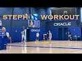📺 Stephen Curry workout/jumpers, observed by DJ then Draymond comes over, at Warriors practice/PHX