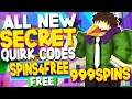 ALL 10 NEW *FREE SPINS* CODES in MY HERO MANIA CODES! (My Hero Mania Codes) ROBLOX