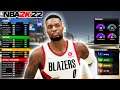 BEST DAMIAN LILLARD BUILD ON NBA 2K22! THIS BUILD IS A POINT GOD