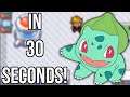 Every Starter Pokemon in 30 Seconds!