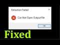 How To Fix Extraction Failed Cannot Open Output File Error - Solve Can not Open Output File