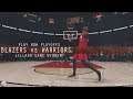 NBA Live 19 Blazers vs Warriors - Highlights | Damian Lillard Game Winner