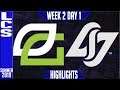 OPT vs CLG Highlights | LCS Summer 2019 Week 2 Day 1 | Optic Gaming vs Counter Logic Gaming