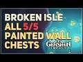 All Broken Isle Painted Wall Chests Genshin Impact