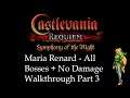 Castlevania Requiem: Symphony of the Night  - Maria - All Bosses + No Damage Walkthrough - Part 3