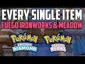 EVERY Item in Fuego Ironworks & Floaroma Meadow - Pokémon Brilliant Diamond & Shining Pearl