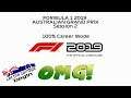 F1 2019 100% Career Mode Australia Session 2  (PS4PRO)