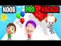 NOOB vs PRO vs HACKER In BALLOON BOY 3D!? (ALL LEVELS!)