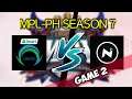 OMG VS NXP [GAME 2] OMEGA ESPORTS VS NEXPLAY ESPORTS |  MPL-PH SEASON 7 WEEK 2 DAY 1