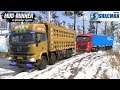 Spintires: MudRunner - SHAANXI SHACMAN DELONG X3000 Towing a Truck on a Snowy Road