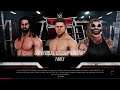 WWE 2K20 The Fiend VS Rollins,Miz Triple Threat Tables Elimination Match WWE Universal Title