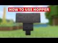 How to Use Hopper in Minecraft
