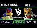 S@X 329 SSBM - BBB (Fox) Vs. Buena Onda (Falco) Smash Melee Winners Quarters