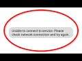 How To Fix Signal App - Unable To Connect To Service. Please Check Network Connection And Try Again