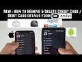 New : How to Remove & Delete Credit Card / Debit Card details from OCULUS App - Android & iPhone