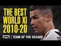 Cristiano Ronaldo and Messi in Football's Team of the Decade