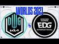 DWG KIA vs EDward Gaming, Game 1 - World Championship 2021 Grand Finals - DK vs EDG G1