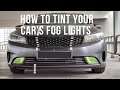 How to tint your car's fog lights | Wet install method | Yellow tint