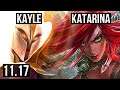 KAYLE vs KATARINA (MID) | Rank 4 Kayle, Quadra, Legendary | BR Challenger | v11.17