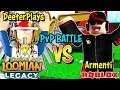 EPIC BATTLE AGAINST ARMENTI! | Wager Battle, Winner Gets Gleaming & Robux (Loomian Legacy Roblox)