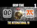 Quincy Crew vs Fnatic Game 1 | Bo2 | Group Stage The International 10 2021 TI10 | DOTA 2 LIVE