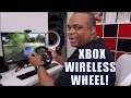 Trying the NEW Xbox One Wireless RACING WHEEL!