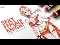 How to draw Female Character Design | Manga Style | Female Knight | anime character | ep-294