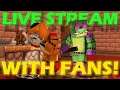 Minecraft Freddy LIVESTREAM WITH FANS!