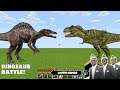 Who will WIN - REALISTIC T-REX VS SPINOSAURUS in Minecraft - Coffin Meme