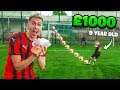 £1000 FOOTBALL CHALLENGES VS 9 YEAR OLD MESSI
