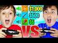 FIRST TO GUESS GUN SOUND WINS $1000!!! - 9YR OLD vs 12YR OLD 1V1 Fortnite Challenge