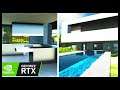 Minecraft Modern House Tutorial with Ray Tracing ON - Minecraft With RTX