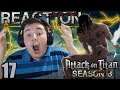 Attack on Titan Season 3 - Episode 17 [SUB] REACTION FULL LENGTH