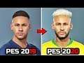 PES 2020 - NOVAS FACES COMPARAÇÃO!!! Neymar, Ronaldo, Sergio Ramos...etc