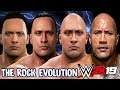 Dwayne "The Rock" Johnson Ratings and Face Evolution (WWF Warzone - WWE 2K19)