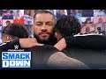 Roman Reigns and Jimmy and Jey Uso reunite in family moment | FRIDAY NIGHT SMACKDOWN