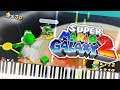 Super Mario Galaxy 2 - World 2 Map Theme Piano Tutorial Synthesia