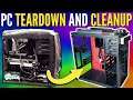 Tearing Down My PC + Cleaning & Reviewing It! | PC Rebuild & Upgrade VLOG Part 2
