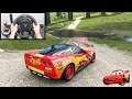 Forza Horizon 4 Lightning McQueen (Steering Wheel + Shifter) Cars Gameplay