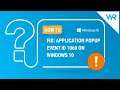 How to fix the application popup event ID 1060 on Windows 10