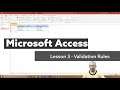 Microsoft Access 365 Lesson 3 - Date Validation (restrict date range)