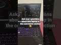 Ask your questions for review of this laptop