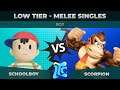 Scorpion vs Schoolboy - Low Tier Melee Singles: Round 1 - Low Tide City | Donkey Kong vs Ness