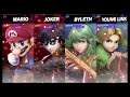 Super Smash Bros Ultimate Amiibo Fights  – Request #18612 Mario & Joker vs Byleth & Young Link