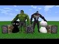 BOB + Hulk and BOB + Venom = ??? | FNF Characters in Minecraft