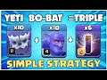 Easy 3 Stars at TH12 NOW! Simply One of the Best TH12 Armies! How to Use Yeti BoBat Attack Strategy