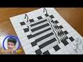 HOW TO DRAW 3D STEPS IN A HOLE STEP BY STEP | Drawing tech
